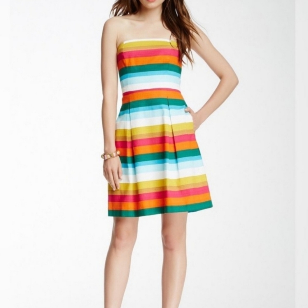COPY - Trina Turk kinzie striped strapless dress